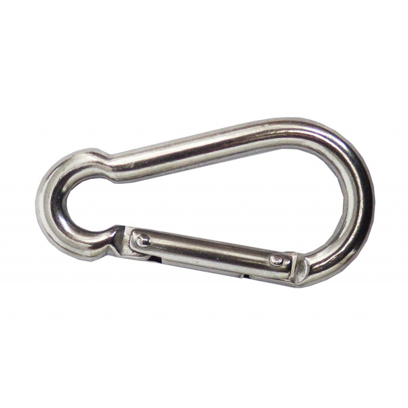 Moschettone inox ø mm.8 ap. Trasv.