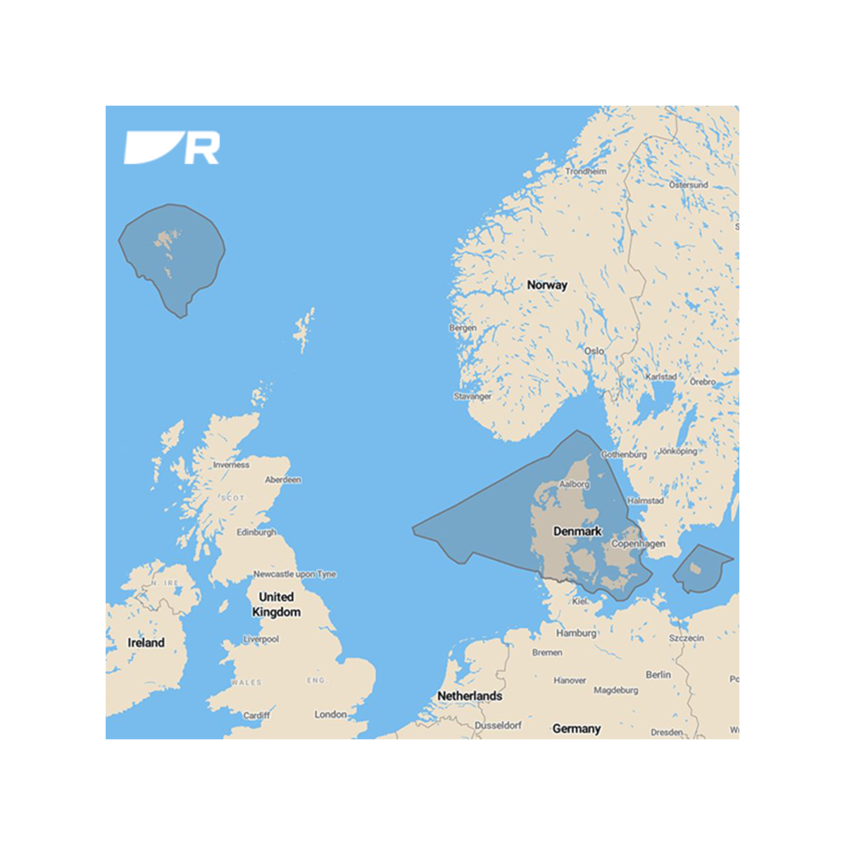 Raymarine Lighthouse Cartografia Danimarca