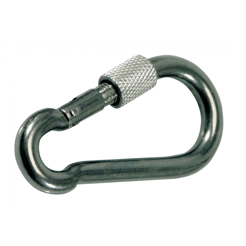 Moschettone inox a vite ø mm.5x50