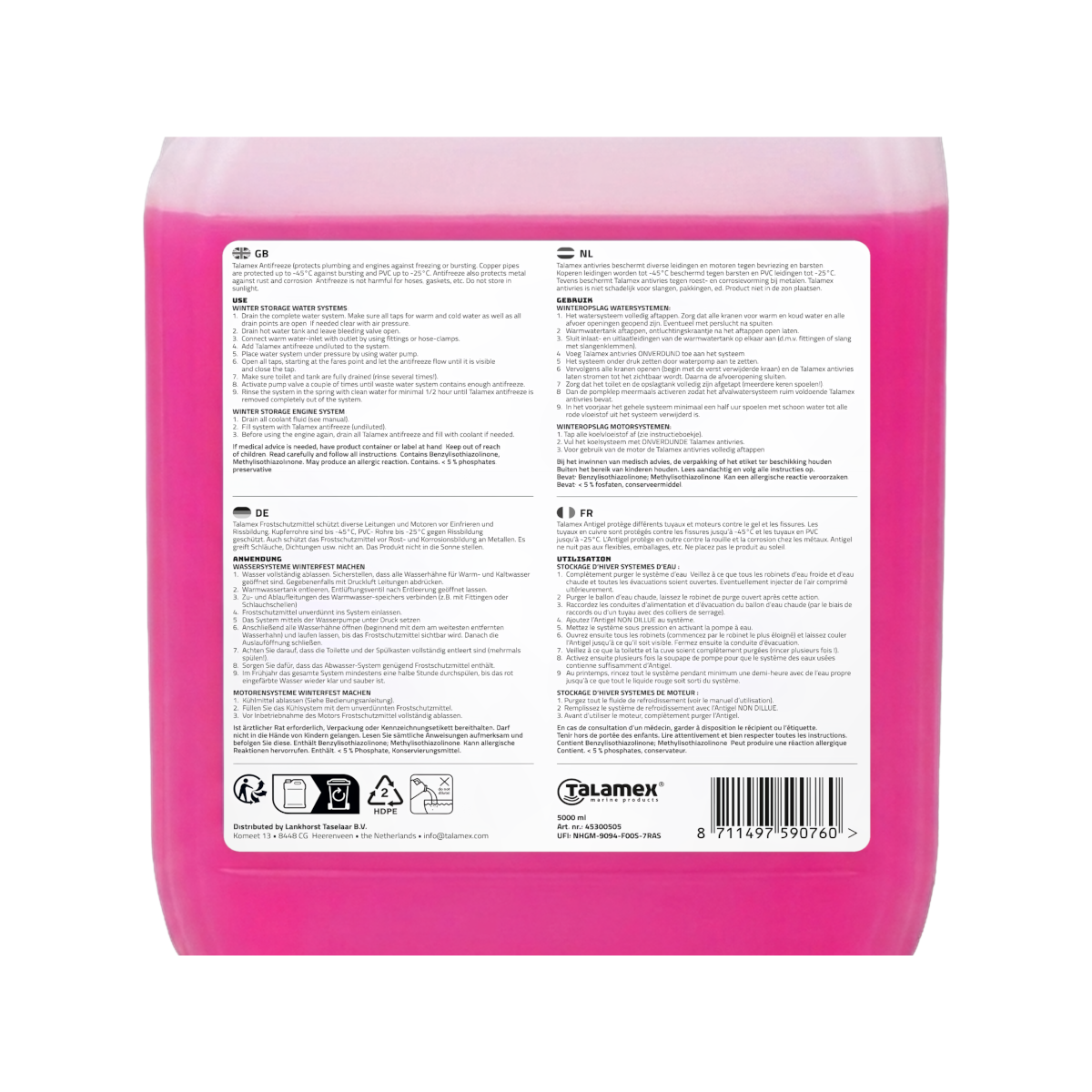 DEAL: Talamex Antigelo per barche - 5l