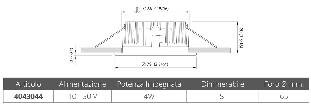 Quick Faretto Ad Incasso Blake Lp