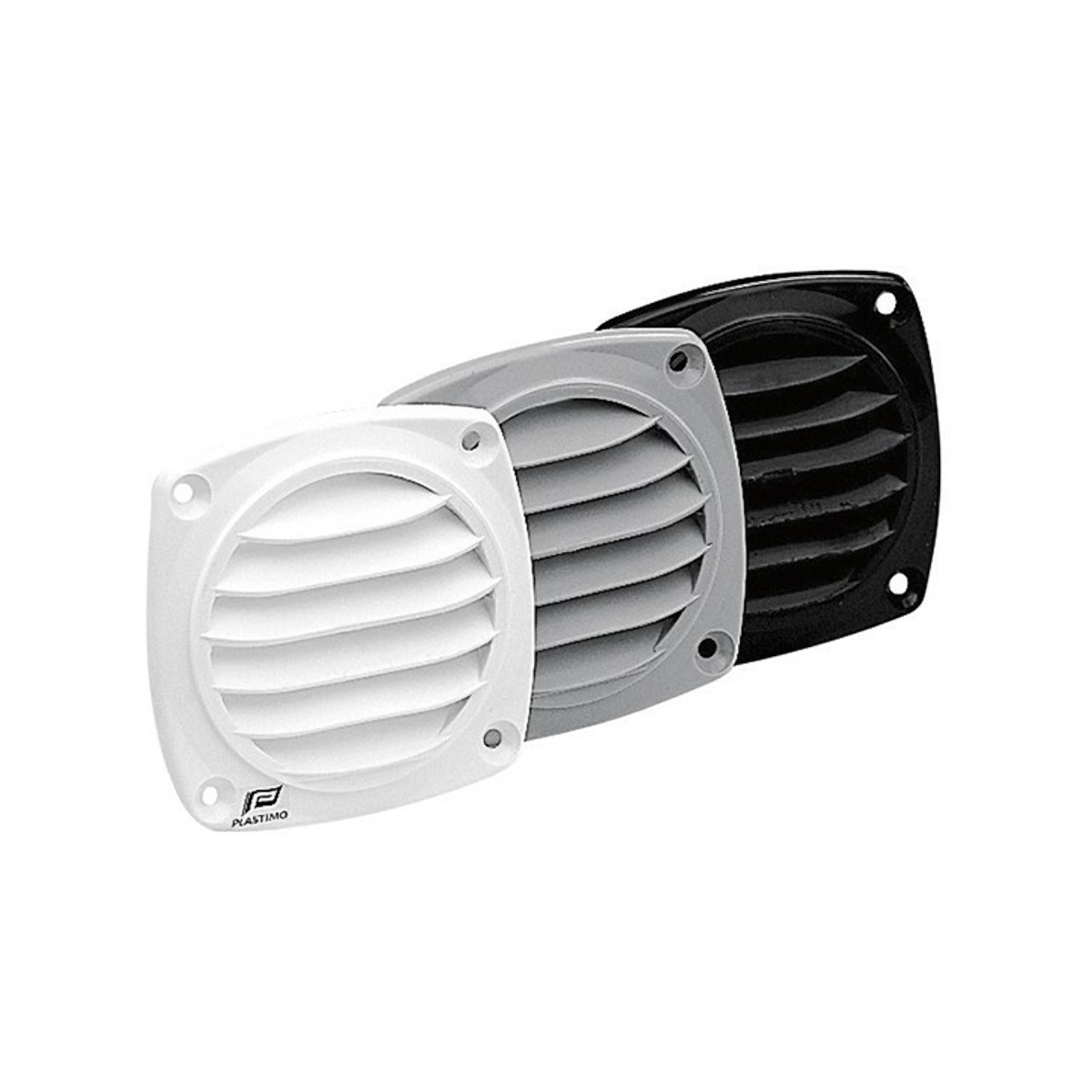 Plastimo Griglia di ventilazione, bianca, rotonda, 85 mm