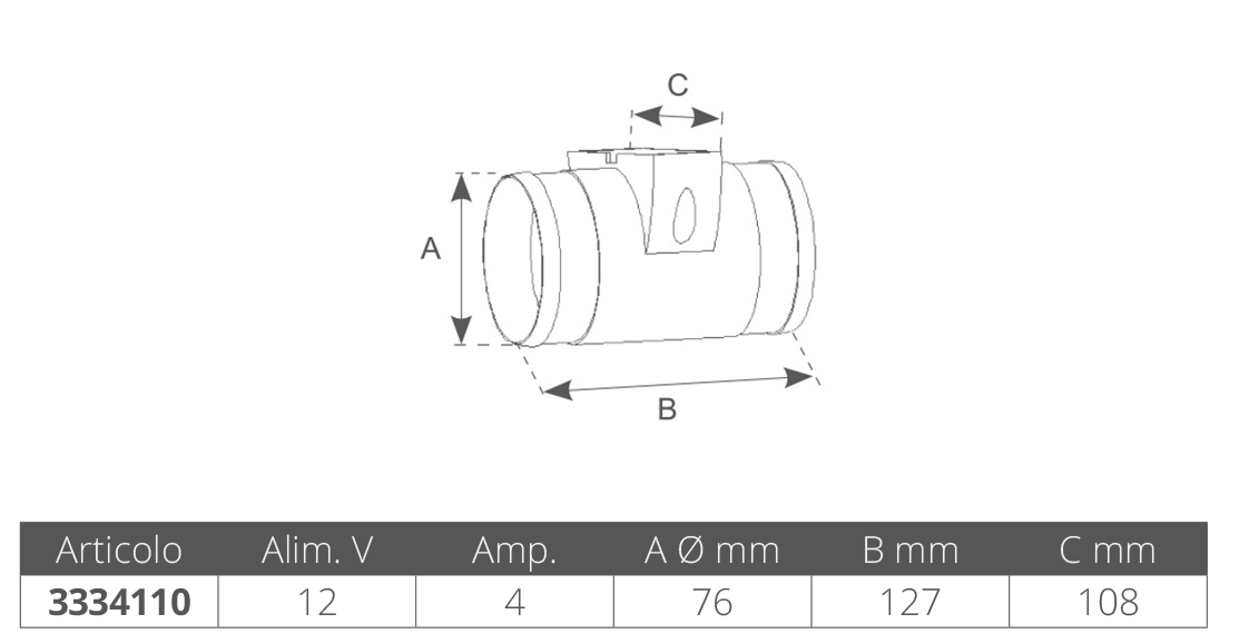 Marine Town Elettroventilatore 12v.