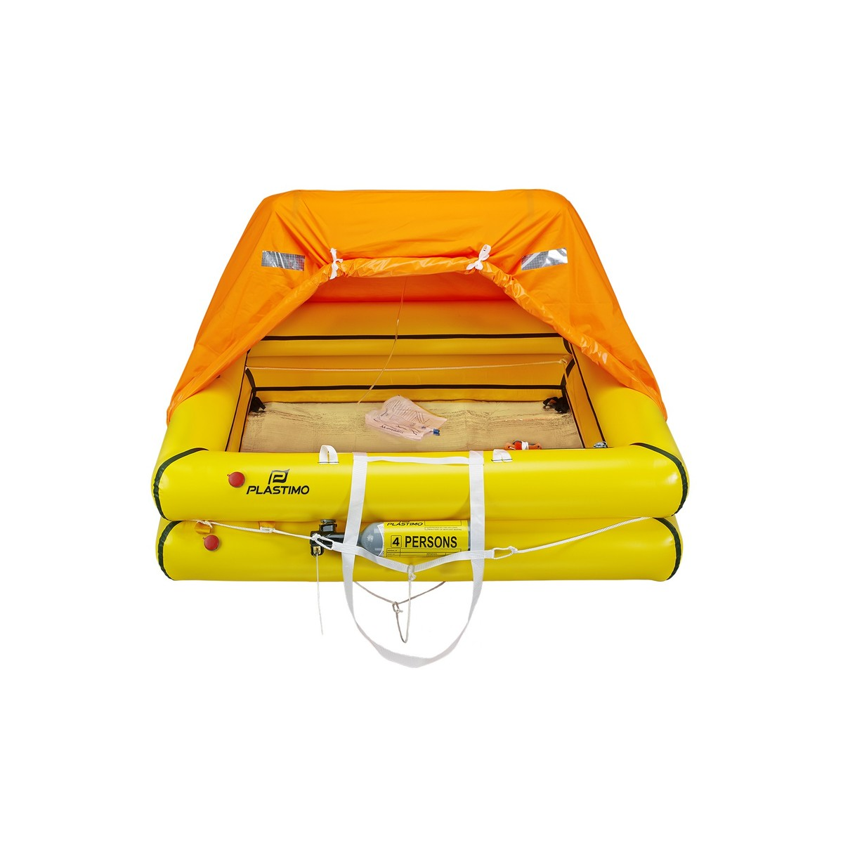 Plastimo Cruiser Standard Zattera di salvataggio 4 persone, contenitore