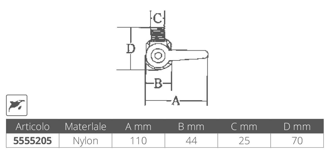 Marine Town Base Antenna Abs Per Tubo