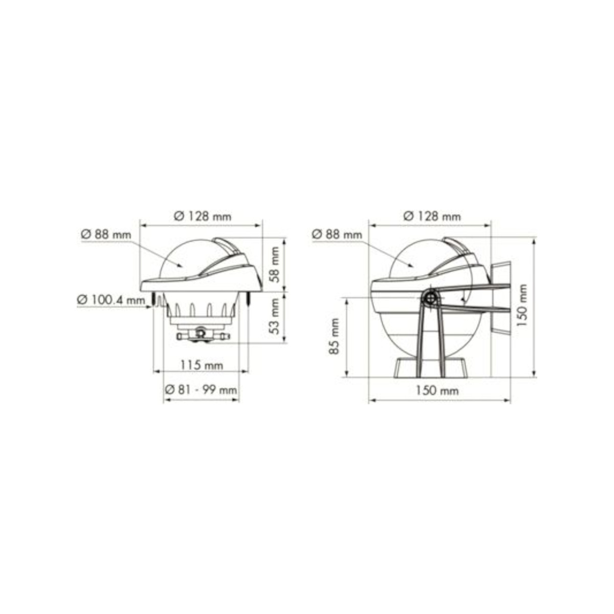 Plastimo Bussola Offshore 95 Nera