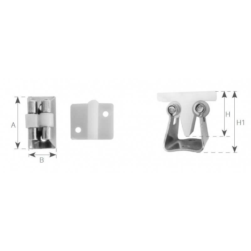 Olcese Ricci Molla ferma porta inox