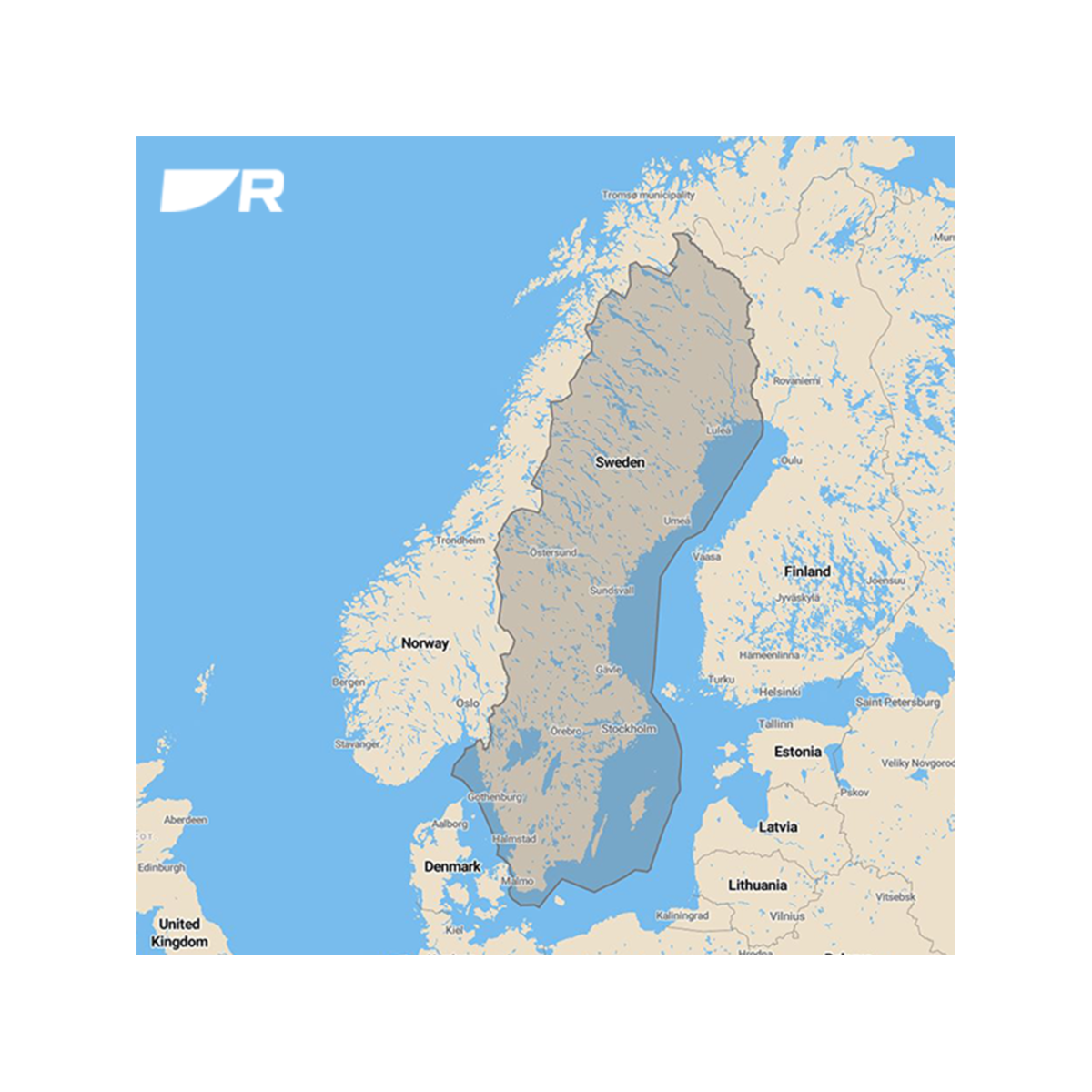 Raymarine Lighthouse Cartografia Svezia