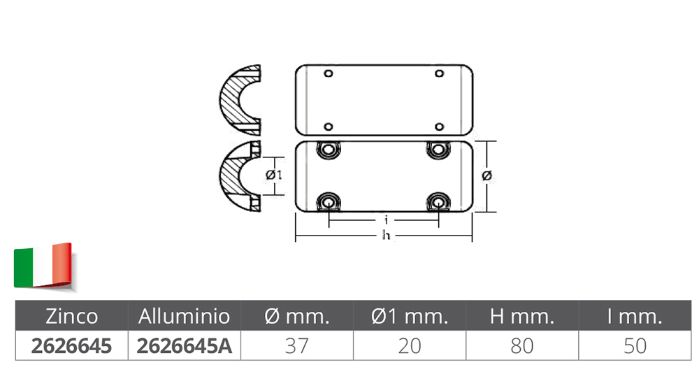 Tecnoseal Anodo Bow Thrust Side Powe-Sleipner