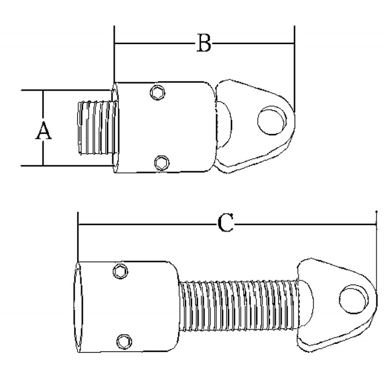 Marine Town Coppia di giunto inox ø mm.25