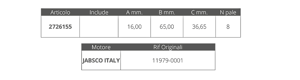 Finnord Girante Jabsco 11979-0001