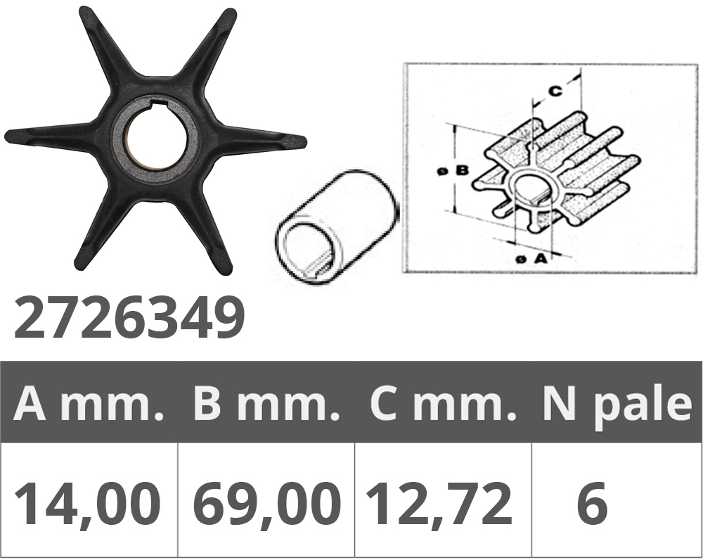 Finnord Girante Evinrude 2t 9.5-10hp