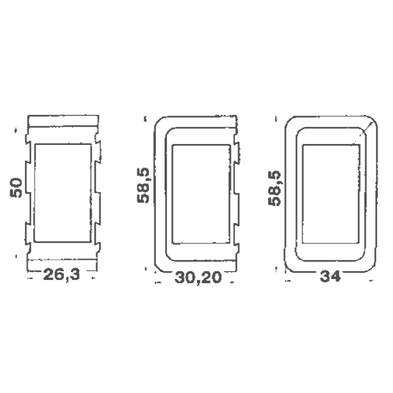 Cornice terminale dx/sx