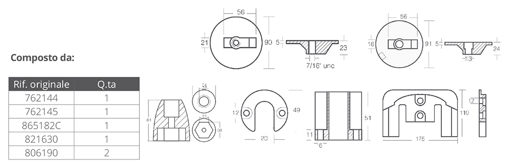 Tecnoseal Kit Alluminio Mercruiser Bravo Iii