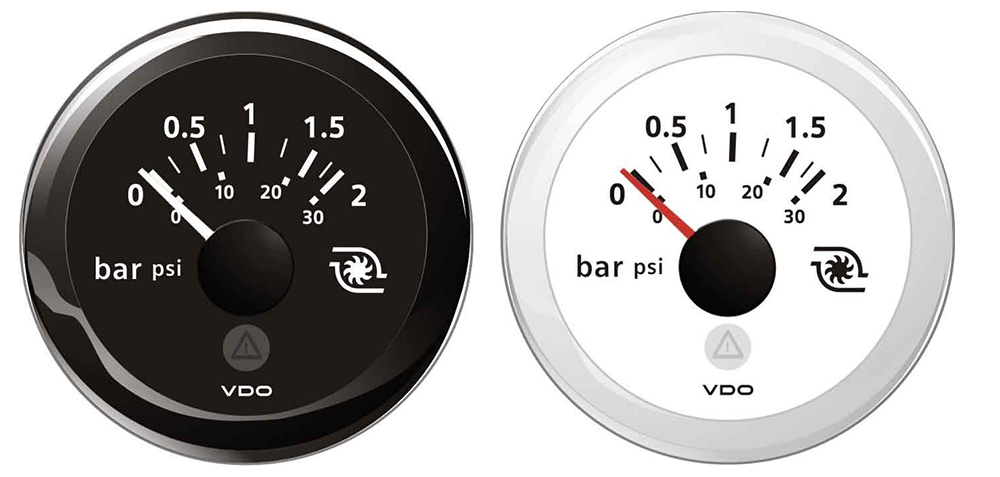 VDO Manometro Turbo 2 Bar Nero