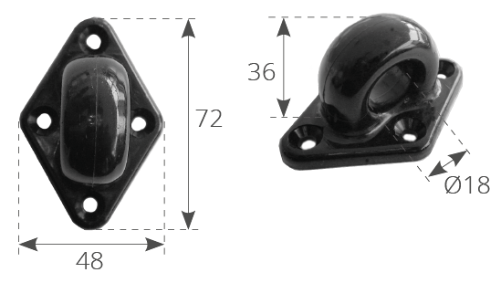 Nuova Rade Piastra Anello In Plastica