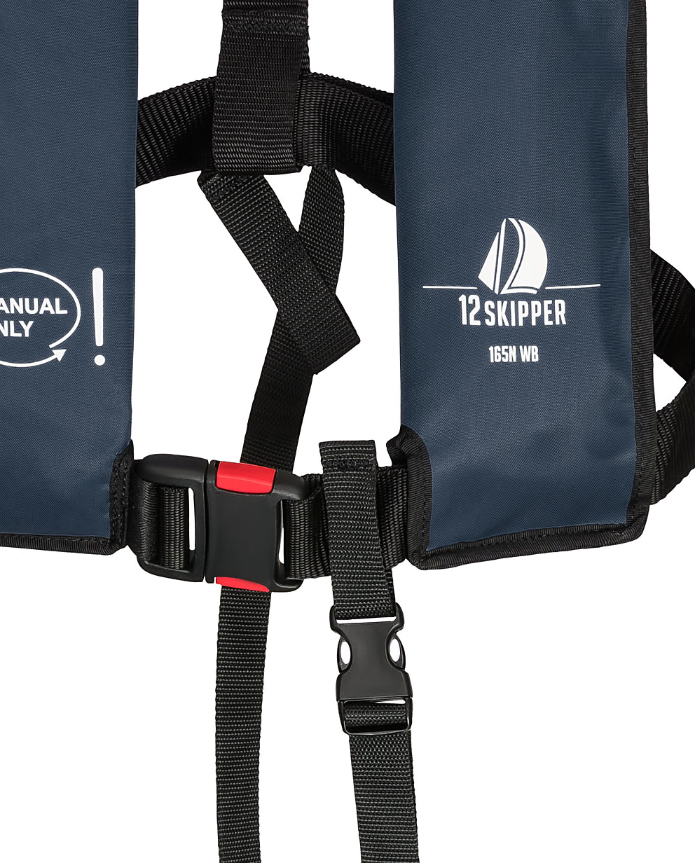 12skipper giubbotto di salvataggio 165N ISO con sgancio manuale, navy