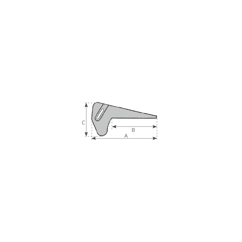 Musone di prua inox mm.370