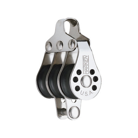 Harken bozzello Micro 22 mm - triplo con arricavo