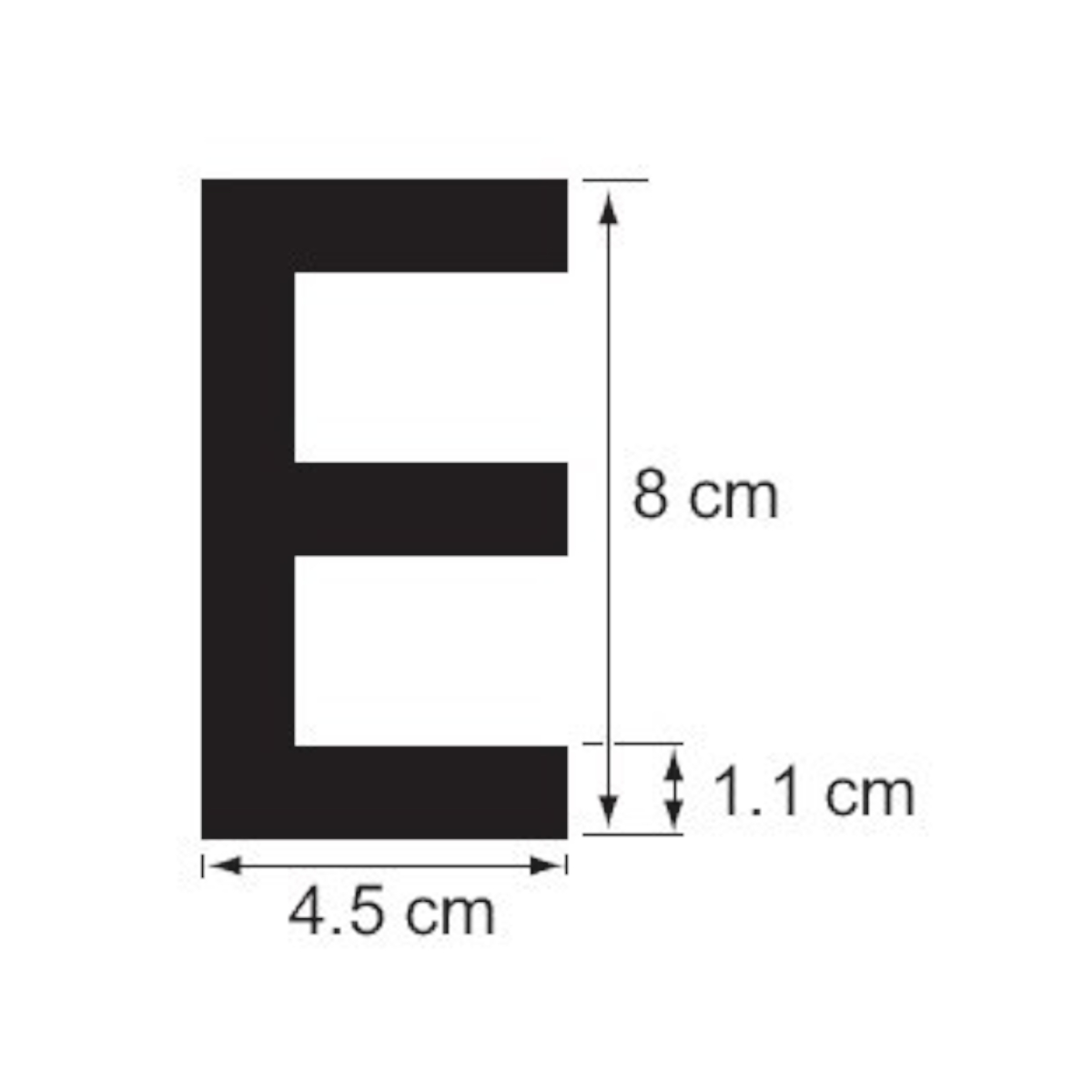 Plastimo Lettere, 8 cm, bianco
