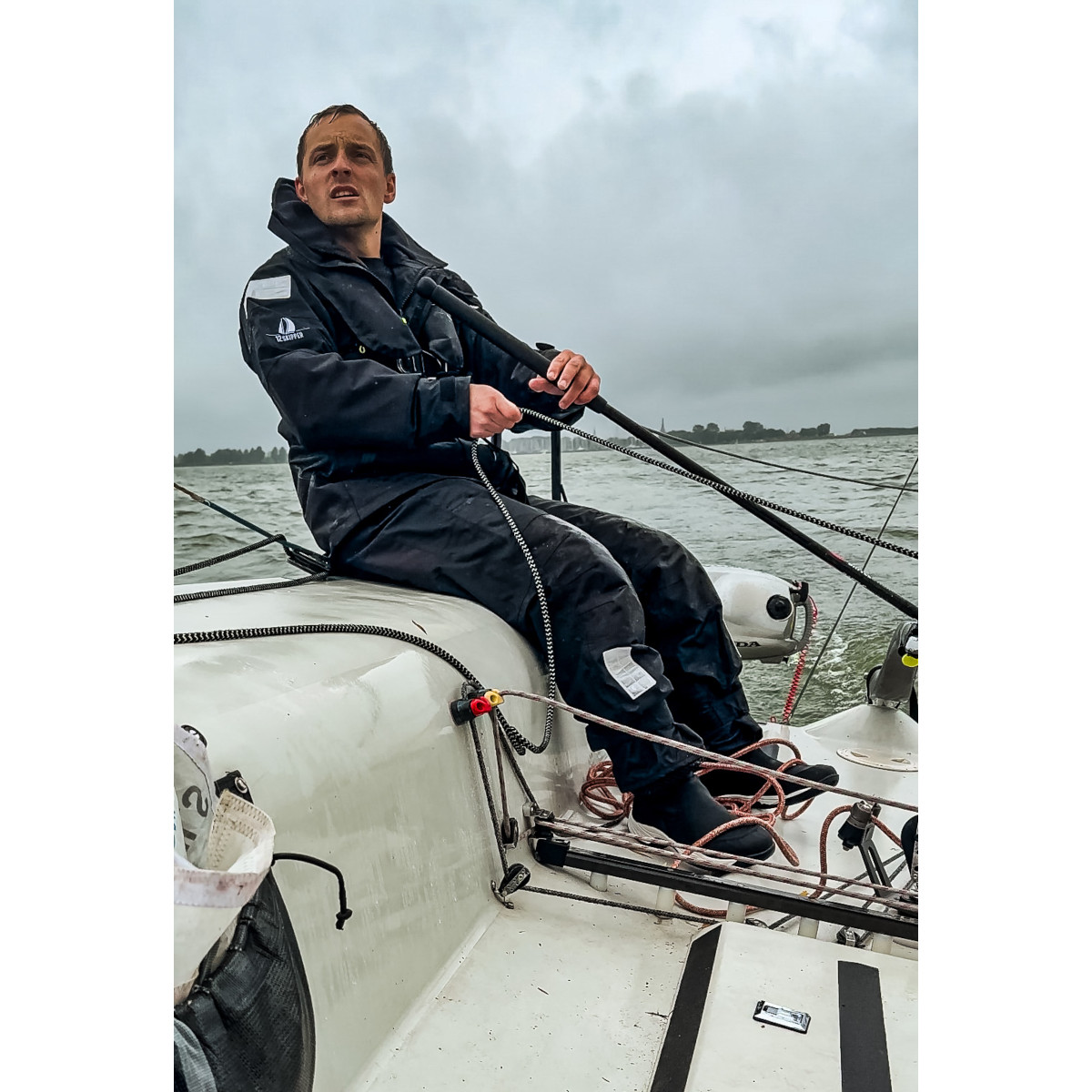 DEAL: 12skipper Magellan Offshore Set Unisex - Giacca nera M, pantaloni neri XL