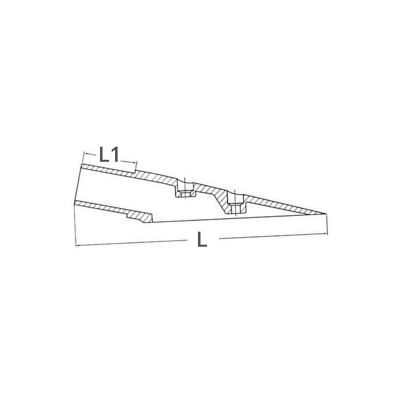 Base inox inclinata 16°