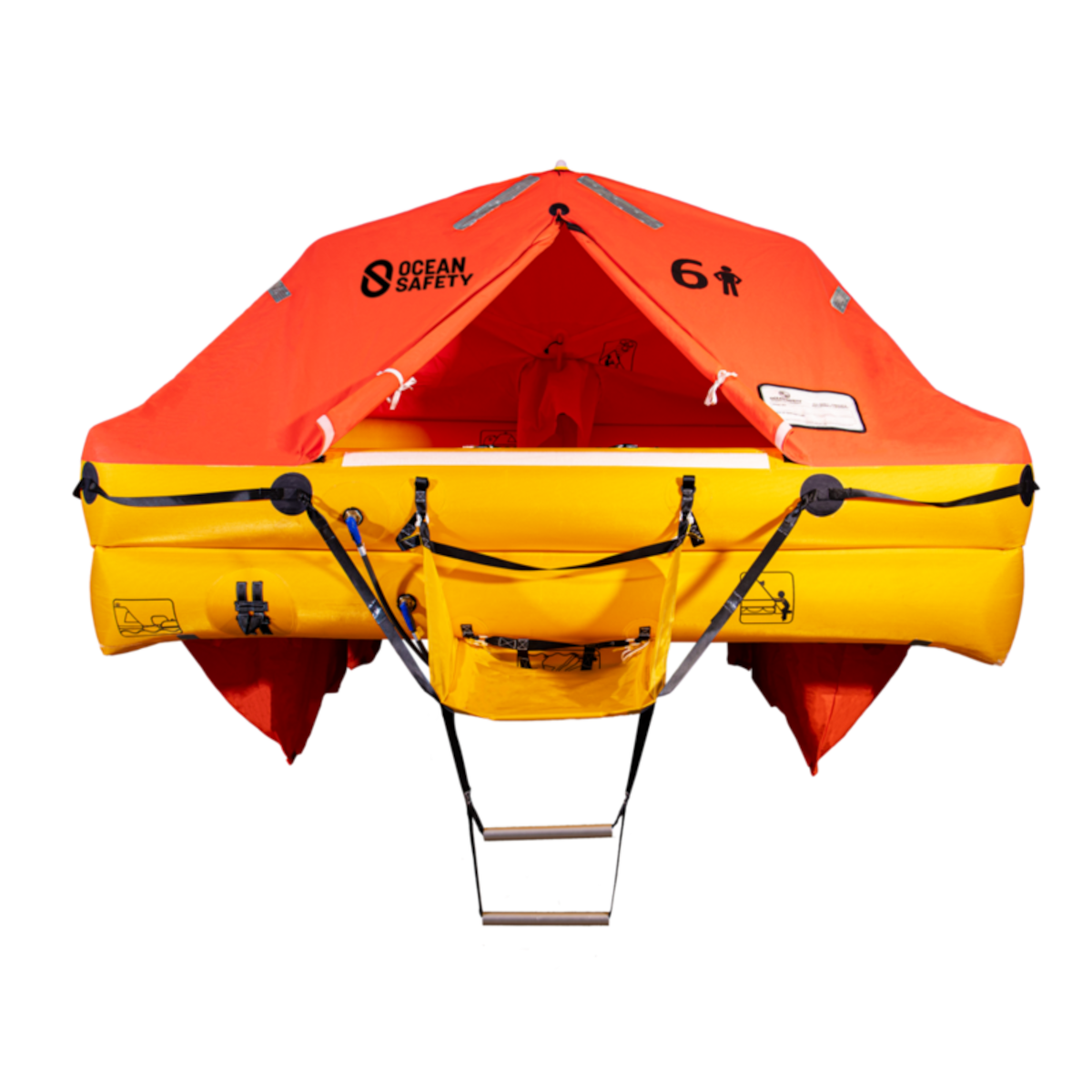 Zattera di salvataggio Ocean Safety Ocean, per 6 persone, borsa inclusa