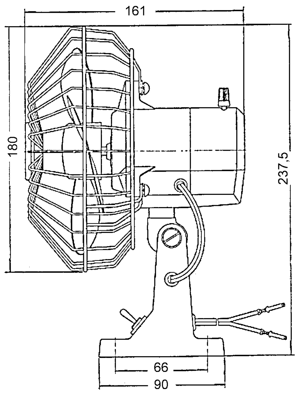 Marine Town Ventilatore Oscillante 24v.