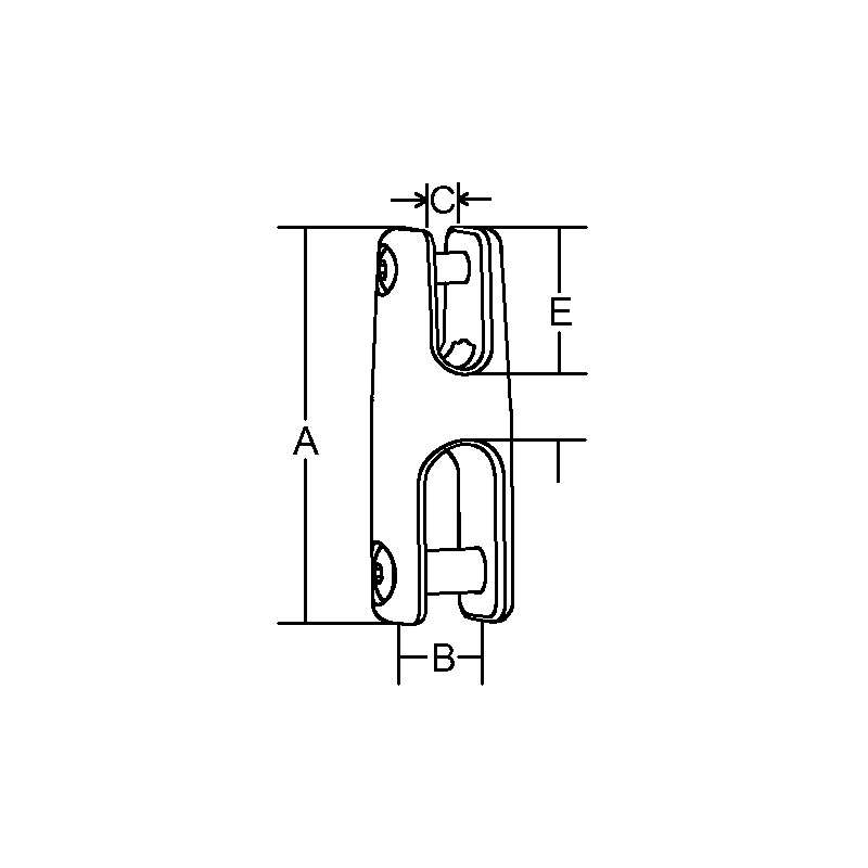 Marine Town Giunto inox 316 fisso ø mm.6-8