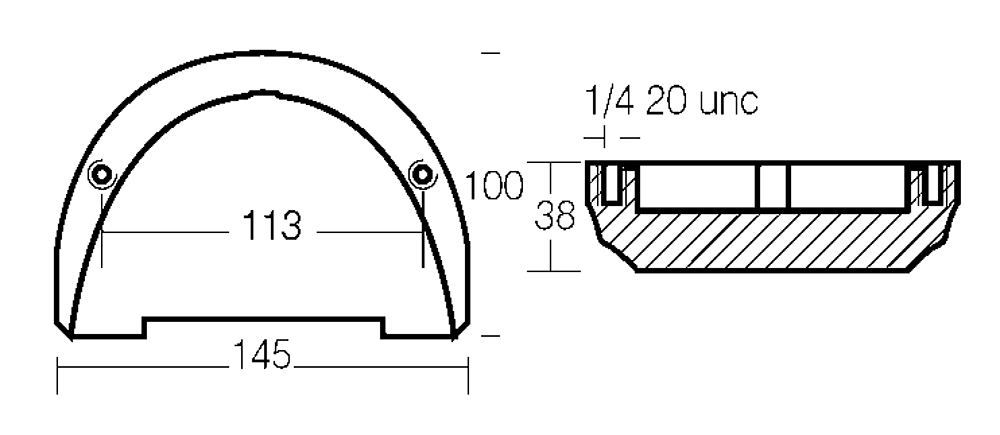 Tecnoseal Placca Sx In Alluminio