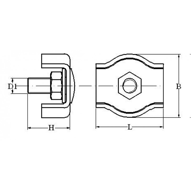Morsetto inox 316 ø mm.2