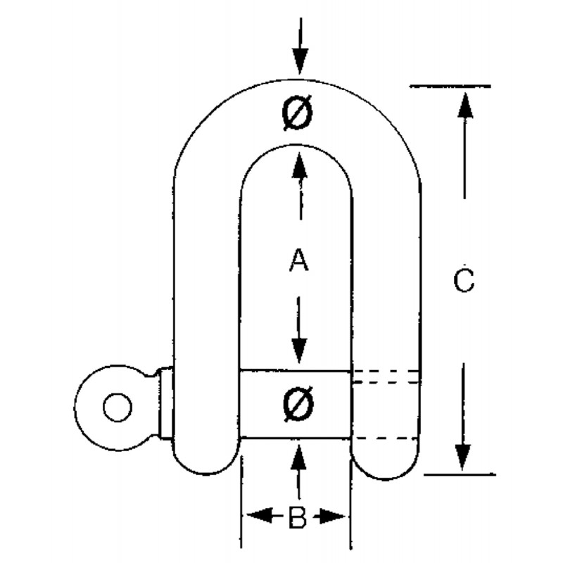 Grillo inox lungo ø mm.8