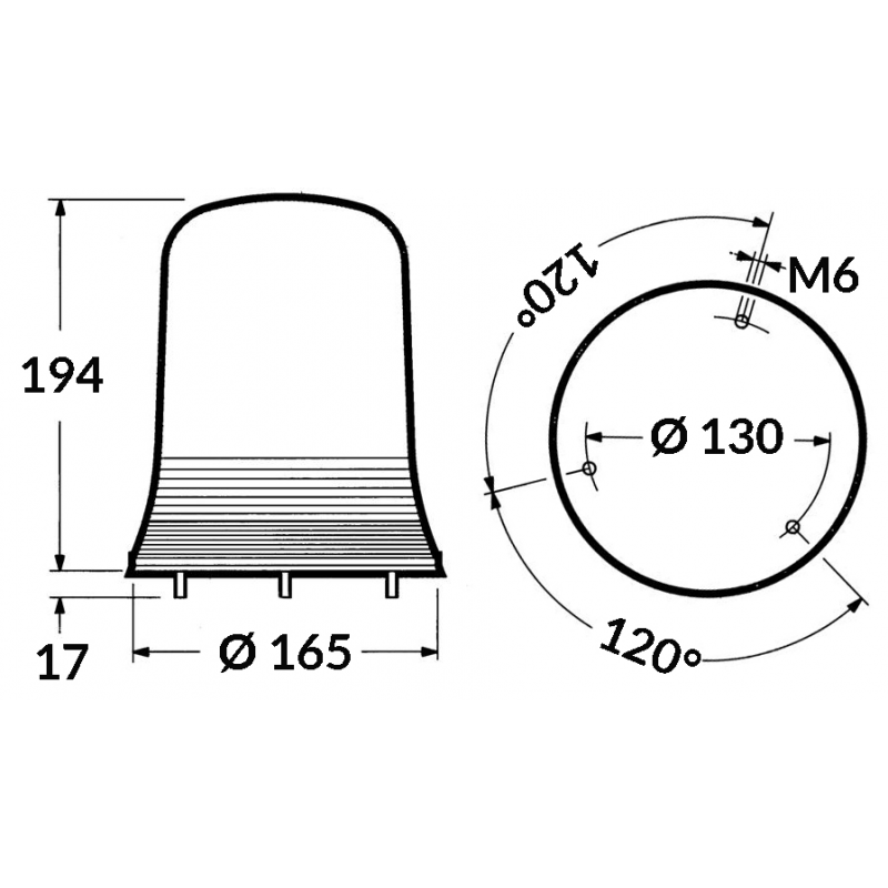 Luce flash blu  24v
