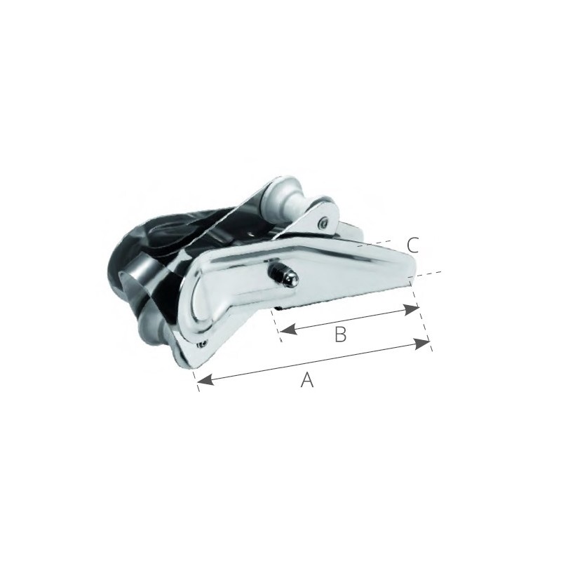 Musone basculante inox mm. 280