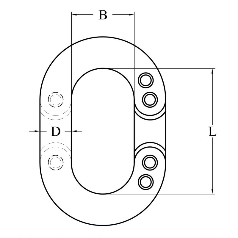 Falsa maglia inox ø mm.12
