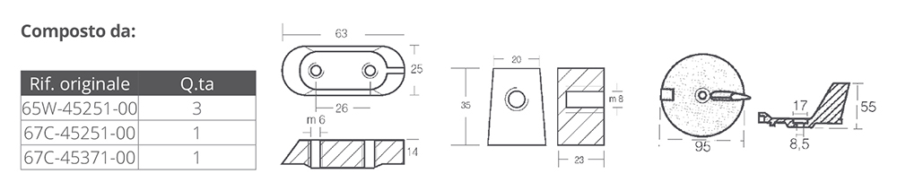 Tecnoseal Kit Alluminio Yamaha 40-60 Hp