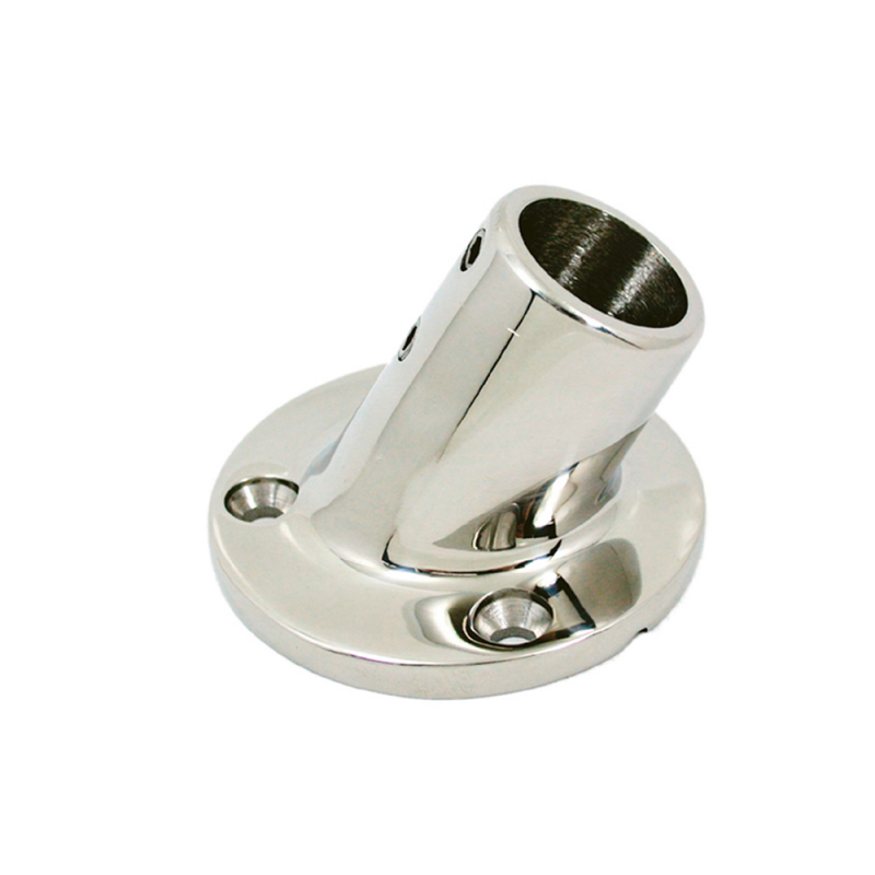 Base inox tonda 60° ø mm.22