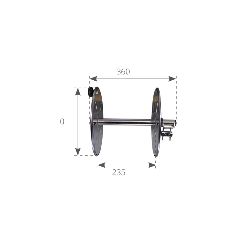 Douglas Marine Rullo avvolgi cima inox
