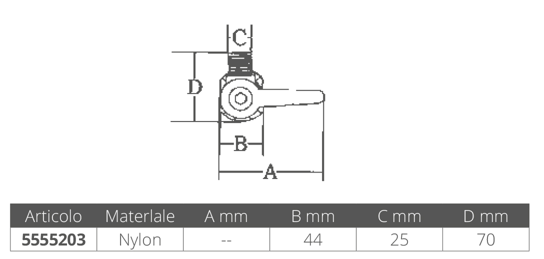 Nuova Rade Base Antenna Abs Per Tubo