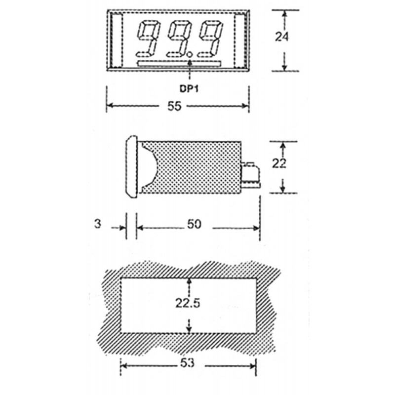 Binding Union Voltmetro digitale