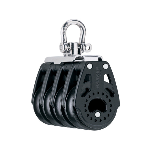 Harken bozzello Carbo 40 mm - quadruplo con grillo girevole