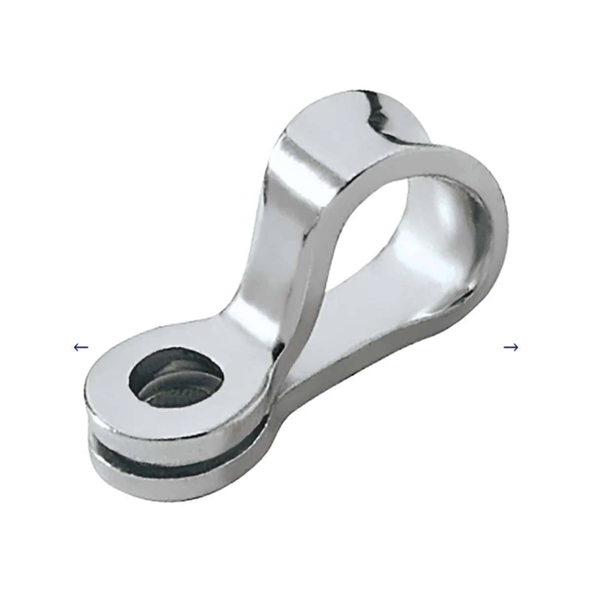 Ronstan occhiello, foro vite 5mm (3/16'), inox 316