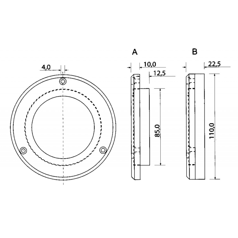 Binding Union Distanziale per luci iris
