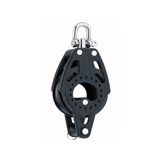 Harken bozzello Carbo 75 mm - singolo con grillo girevole e arricavo