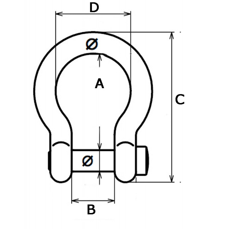 Grillo inox a cetra ø mm.8