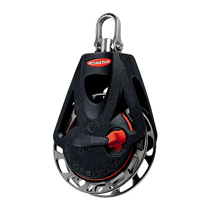 Ronstan bozzello Orbit serie 55 RT - singolo con grillo girevole, automatico e manuale