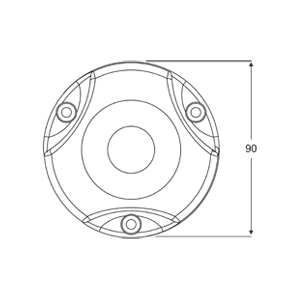 Hella Marine NaviLED 360 Fanale di segnalazione verde BSH - colore della custodia nero