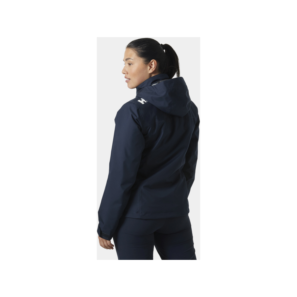 Helly Hansen Crew Hooded Giacca da vela Midlayer 2.0 da donna blu navy, taglia L