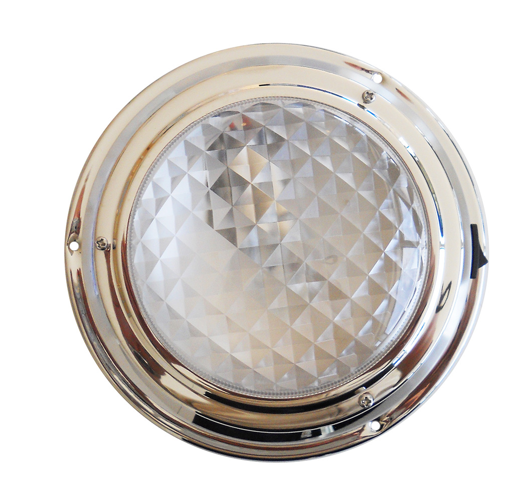 A.A.A. World-Wide Plafoniera Led Inox Ø Mm.168 X 46h
