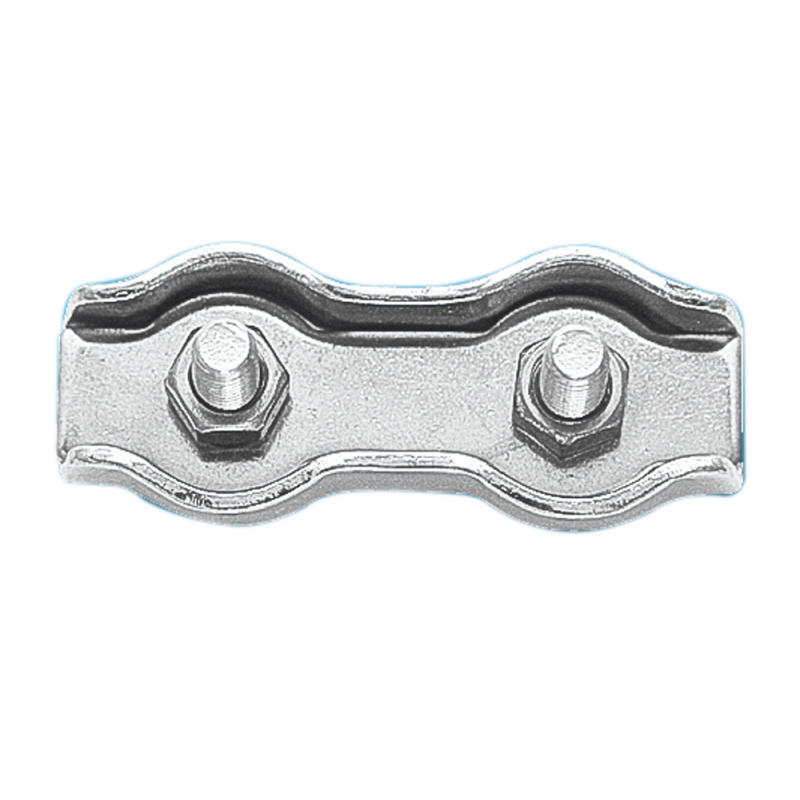 Morsetto doppio inox 316 ø mm.6